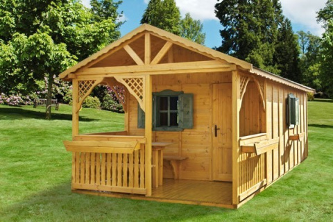 Domek ogrodowy | Peter 300 x 300 cm + Taras 225 cm Domek ogrodowy | Peter 300 x 300 cm + Taras 225 cm