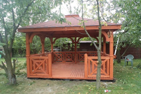 Altana 18 | Drewniana Przebiśnieg 3 x 3 m Altana 18 | Drewniana Przebiśnieg 3 x 3 m