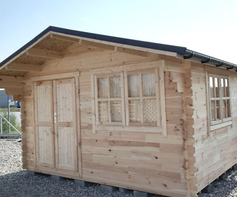Domek | Ogrodowy narzędziowy Jeremi 16m2 400x400cm 35mm z podłogą Domek | Ogrodowy narzędziowy Jeremi 16m2 400x400cm 35mm z podłogą