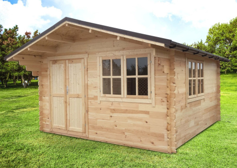 Domek | Ogrodowy narzędziowy Jeremi 16m2 400x400cm 35mm z podłogą Domek | Ogrodowy narzędziowy Jeremi 16m2 400x400cm 35mm z podłogą