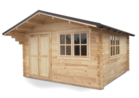 Domek | Ogrodowy narzędziowy Jeremi 16m2 400x400cm 35mm z podłogą Domek | Ogrodowy narzędziowy Jeremi 16m2 400x400cm 35mm z podłogą