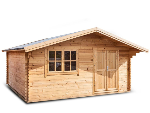 Domek | Ogrodowy narzędziowy Jeremi 25m2 500x500cm 35mm z podłogą Domek | Ogrodowy narzędziowy Jeremi 25m2 500x500cm 35mm z podłogą