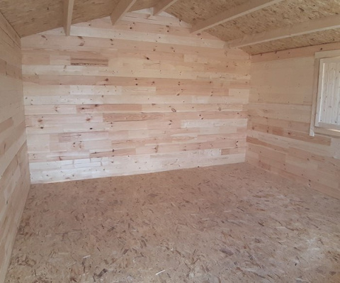 Domek | Ogrodowy narzędziowy Jeremi 25m2 500x500cm 35mm z podłogą Domek | Ogrodowy narzędziowy Jeremi 25m2 500x500cm 35mm z podłogą