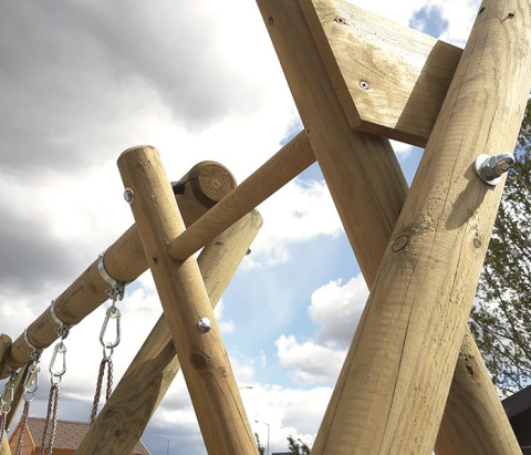 Huśtawka | Zuzia z dwoma siedziskami i zjeżdżalnią Huśtawka | Zuzia z dwoma siedziskami i zjeżdżalnią