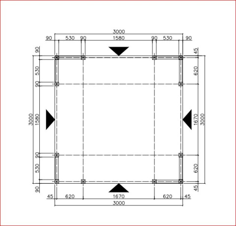 Altana 3 | Hiacynt 3 x 3 m Altana 3 | Hiacynt 3 x 3 m