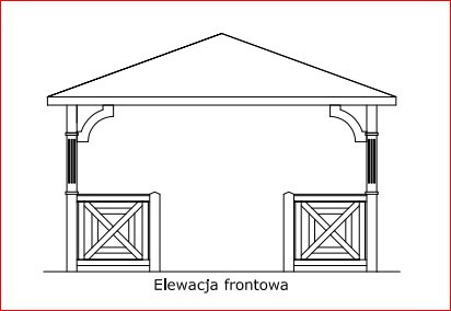 Altana 18 | Drewniana Przebiśnieg 4 x 4 m Altana 18 | Drewniana Przebiśnieg 4 x 4 m