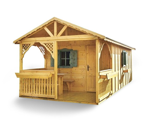 Domek ogrodowy | Peter 450 x 450 cm + Taras 150 cm Domek ogrodowy | Peter 450 x 450 cm + Taras 150 cm