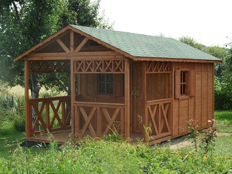 Domek ogrodowy | Michael 450 x 300 cm + Taras 225 cm Domek ogrodowy | Michael 450 x 300 cm + Taras 225 cm