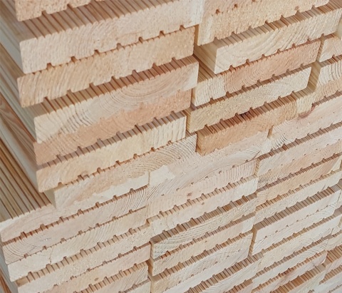 Deska tarasowa | świerkowa sucha 27 x 145 x 4000 mm kl II Deska tarasowa | świerkowa sucha 27 x 145 x 4000 mm kl II