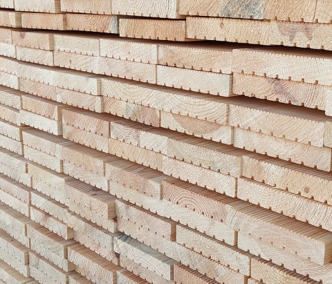 Deska tarasowa | świerkowa sucha 27 x 145 x 4000 mm kl II Deska tarasowa | świerkowa sucha 27 x 145 x 4000 mm kl II